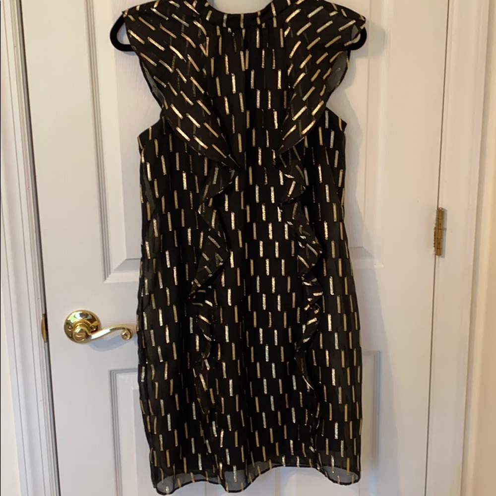 Black and gold dress